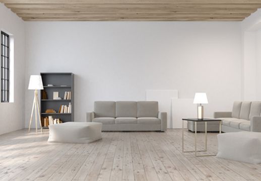 Modernes Interieur in einem großzügigen Raum.